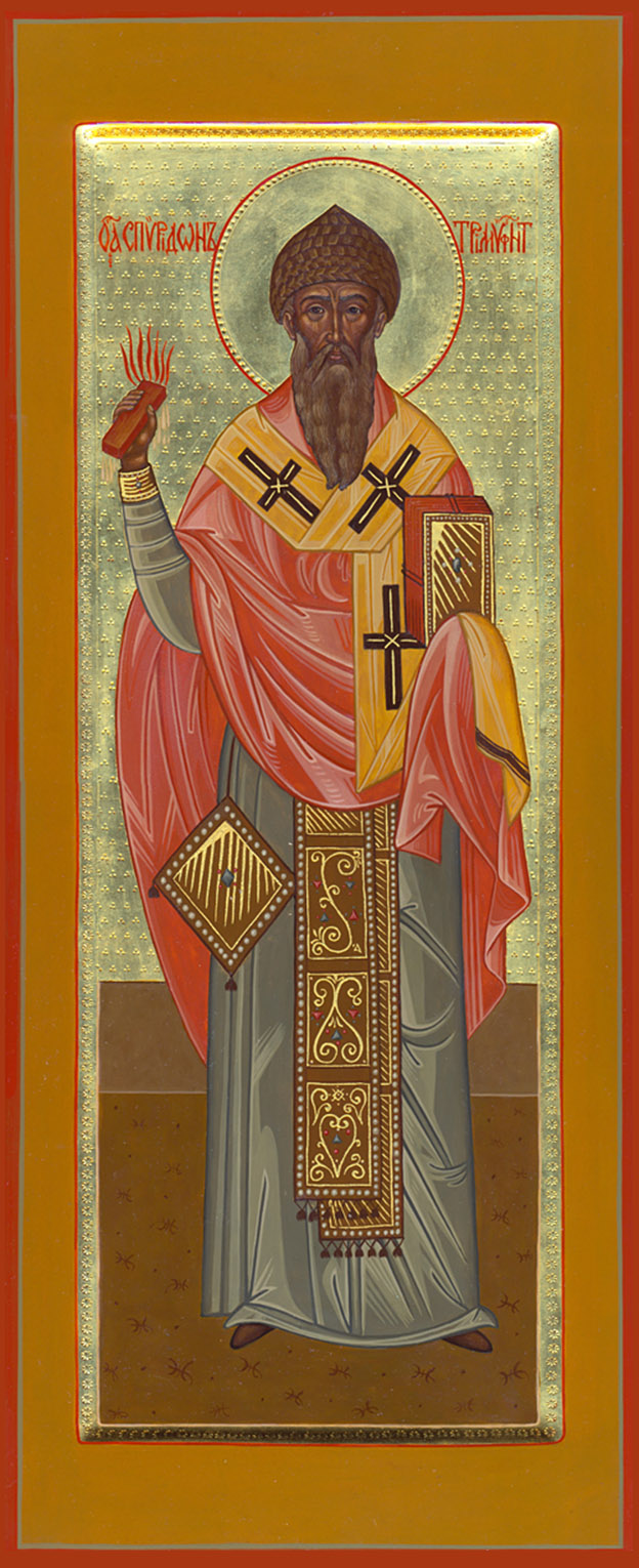 Спиридон Тримифунтский, икона, icon, Spyridon of Trimythus, Saint Spiridon of Trimythus, St. Spyridon the Wonderworker